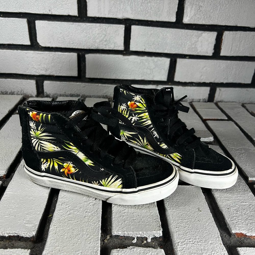 Vans Sk8-Hi Reissue Decaying Palm Black Size 13.5 kids